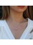 Mavi Zirkon Taşlı Rose Gold Kaplama Lodestar Gümüş Kolye 1
