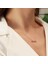 Ince Sonsuzluk Zirkon Taşlı Rose Gold Kaplama Gümüş Kolye 3