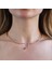 Yeşil Zirkon Taşlı Rose Gold Kaplama Serpent Choker Gümüş Kolye 2
