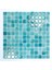 Mutfak Tezgah Arası, Havuz, Banyo, Sauna, Spa, ve Yaşam Alanlarının Tüm Yüzeyleri İçin. 25X25 mm P. Açık Turkuaz. 31.5X31.5 cm. Fileli Cam Mozaik. ( 1 M2 Fiyatıdır ) 1