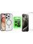 iPhone 16 Pro Kılıf Wireless Şarj Özellikli Zore Krom Magsafe Silikon Kapak + Ekran Koruyucu + Kamera Lens Koruyucu Set 1