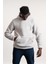 Kapşonlu Kanguru Cepli Slimfit Peluş Sweatshirt 1