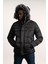 Kürklü Kapşonlu (Kürk ve Kapşon Çıkartılabilir) Içi Polarlı Slimfit Kısa Mont 1