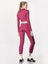 Sportswear Ribbed Sports Utility With Pockets Pembe Kadın Tayt 2