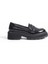 Kadın Oxford Loafer Ayakkabı Tokalı Günlük Ortopedik Iç Tabanlı - Siyah Rugan - 40 3