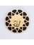 Deepcraft Dekoratif Şeffaf Akrilik Sessiz Akar Duvar Saati Salon,mutfak,ofis Saati -Gold Siyah Allah 2