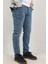 Slim Fit Erkek Kot Pantolon Açık Mavi 2