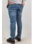 Slim Fit Erkek Kot Pantolon Açık Mavi 3