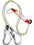 Şok Emicili Çift Bacaklı Kanca Karabinalı Safeset Sertifikalı Lanyard 1