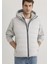 Erkek Gri M0110554-70074 Kapüşonlu Yelek 2