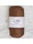 Polyester Soft Macrame Kahverengi El Örgü İpi - LM033 - 34439 1