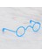 Plastik Amigurumi Gözlük Koyu Mavi 1