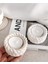 İkili Zarıf Beyaz Tealight Mumluk - Tealight Mum Hediyeli 2
