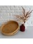 Yeninesilevim Küçük Yuvarlak Kulplu Bambu Tepsi/sunumluk 25 cm 1