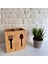 Yeninesilevim 2 Bölümlü Gözlü Ahşap Bambu Çatal Kaşıklık Organizer Tezgah Üstü Düzenleyici 10*16*16 cm 4