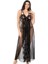 Aria's Closet Siyah Kısa Tül Gecelik 4257 1