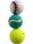 3lü Renkli Tenis Topu Desenli Antreman Topu 2