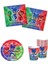 Rönesans Pj Masks Temalı Lisanslı Tabak Bardak Peçete Doğum Günü Parti Seti 1