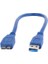 PM-12900 USB 3.0 Mavi 30 cm Data Mıcro USB Kablosu 1
