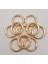 Çanta Aksesuar 10LU 2 cm Light Gold Renk Yaylı Halka Örgü Çanta Için 1