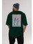 Bombay Sapphire Dry Gin Arka Baskılı Oversize T-Shirt Erkek Kadın Unisex %100 Pamuk Bisiklet Yaka Tişort 5