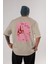 Wine Cheese Club Arka Baskılı Oversize T-Shirt Erkek Kadın Unisex %100 Pamuk Bisiklet Yaka Tişort 1