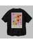 Cocktail Party Arka Baskılı Oversize T-Shirt Erkek Kadın Unisex %100 Pamuk Bisiklet Yaka Tişort 3