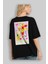 Cocktail Party Arka Baskılı Oversize T-Shirt Erkek Kadın Unisex %100 Pamuk Bisiklet Yaka Tişort 4