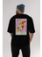 Cocktail Party Arka Baskılı Oversize T-Shirt Erkek Kadın Unisex %100 Pamuk Bisiklet Yaka Tişort 5
