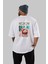 Negroni 4 Arka Baskılı Oversize T-Shirt Erkek Kadın Unisex %100 Pamuk Bisiklet Yaka Tişort 4