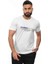 Erkek Baskılı Slim Fit Pamuklu T-Shirt 1