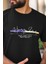 Erkek Baskılı Slim Fit Pamuklu T-Shirt 3