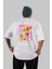 Cocktail Party Arka Baskılı Oversize T-Shirt Erkek Kadın Unisex %100 Pamuk Bisiklet Yaka Tişort 1