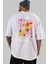 Cocktail Party Arka Baskılı Oversize T-Shirt Erkek Kadın Unisex %100 Pamuk Bisiklet Yaka Tişort 5