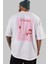 Şampanya L'aperitivo Arka Baskılı Oversize T-Shirt Erkek Kadın Unisex %100 Pamuk Bisiklet Yaka Tişort 5
