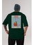 Dirty Shirley Arka Baskılı Oversize T-Shirt Erkek Kadın Unisex %100 Pamuk Bisiklet Yaka Tişort 1