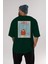 Dirty Shirley Arka Baskılı Oversize T-Shirt Erkek Kadın Unisex %100 Pamuk Bisiklet Yaka Tişort 5