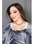 %100 Bambu Eteği Kloş Battal Desenli Elbise 2