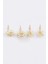 Kadın 2'li Taşlı Gold Küpe E1445AXNS 3