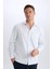 %100 Pamuk Regular Fit Polo Yaka Çizgili Oxford Uzun Kollu Gömlek D6101AX25SP 3