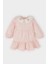 Kız Bebek Bebe Yaka Çiçek Nakışlı Uzun Kollu Twill Elbise D9565A525SP 1