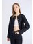 Crop Düğmeli Cepli Jean Ceket D5153AX25SP 4