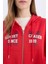 Coool Oversize Geniş Kalıp Kapüşonlu Baskılı Kalın Fermuarlı Sweat Hırka E5463AX25SM 5