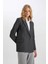 Oversize Geniş Kalıp Kruvaze Yaka Blazer Ceket A4173AX24AU 1