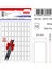 OFC-105 9X16 mm Beyaz Ofis Etiketi 10 Sayfa 2'li Asetat Kal 1