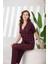 %100 Bambu Pamuklu Düğmeli Yakalı Gömlek Pijama Takımı 1