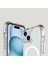 iPhone 15 Kılıf Magsafe Şarj Özellikli Airbagli Şeffaf İncek Kapak 4