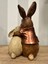 Öpüşen Tavşan Biblo Heykel Dekoratif Obje 3