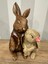 Öpüşen Tavşan Biblo Heykel Dekoratif Obje 5