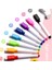 Mıknatıslı Mini Tahta Kalemi, 8 Renk, Yaz-Sil, Yazı Tahtası Kalemi, Keçeli Kalem 5